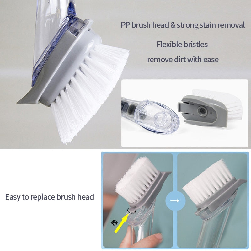 Kitchenmaid - Kitchen Cleaning Brush with inbuilt Soap Dispenser